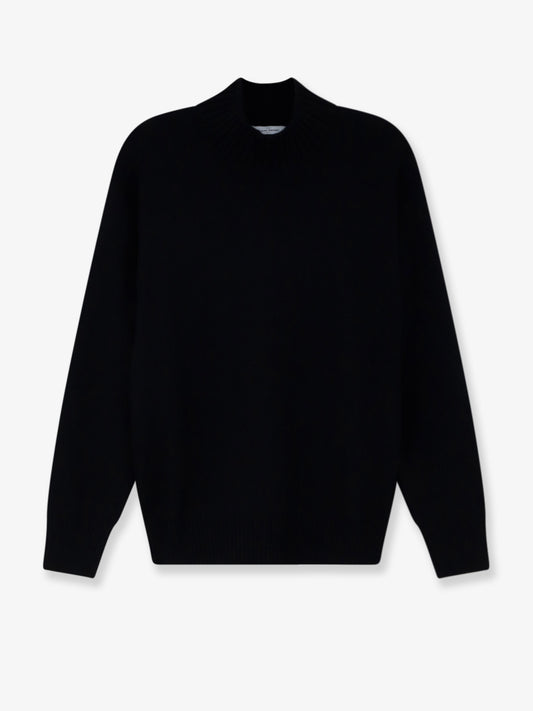 High-neck wool sweater