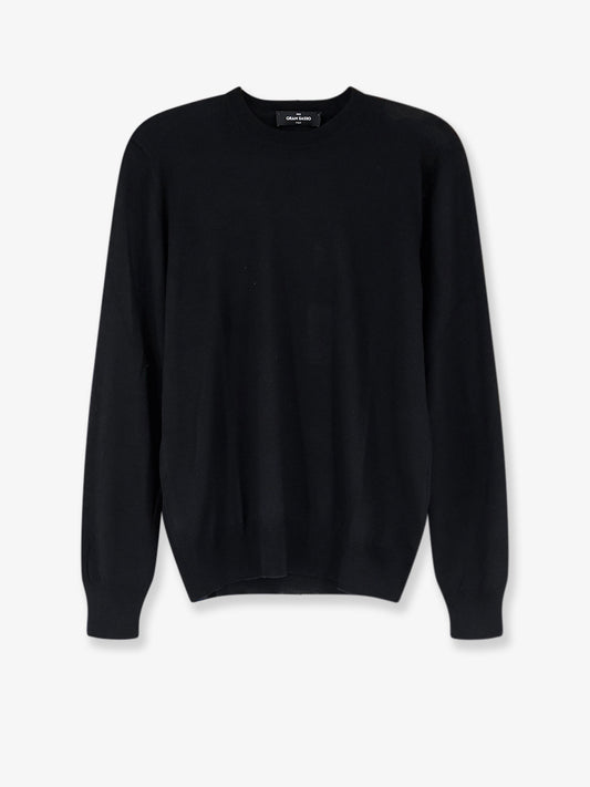 Virgin wool, cashmere and silk blend sweater