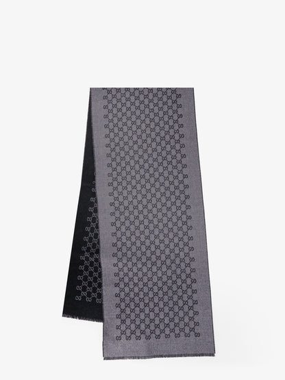 Double wool jacquard scarf with GG motif thumbnail