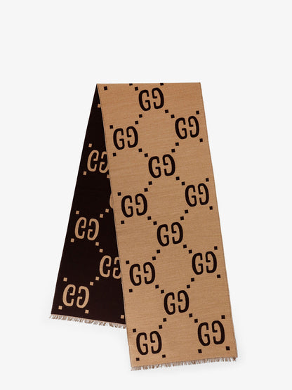 Wool and silk scarf with GG jacquard motif thumbnail