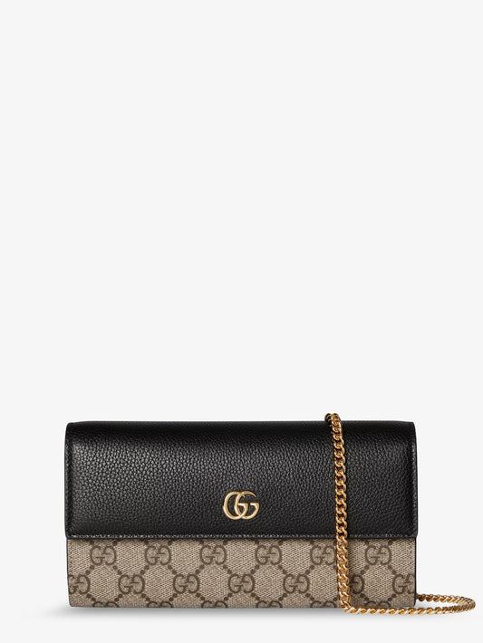 Borsa a tracolla GG Marmont in pelle e tessuto GG Supreme