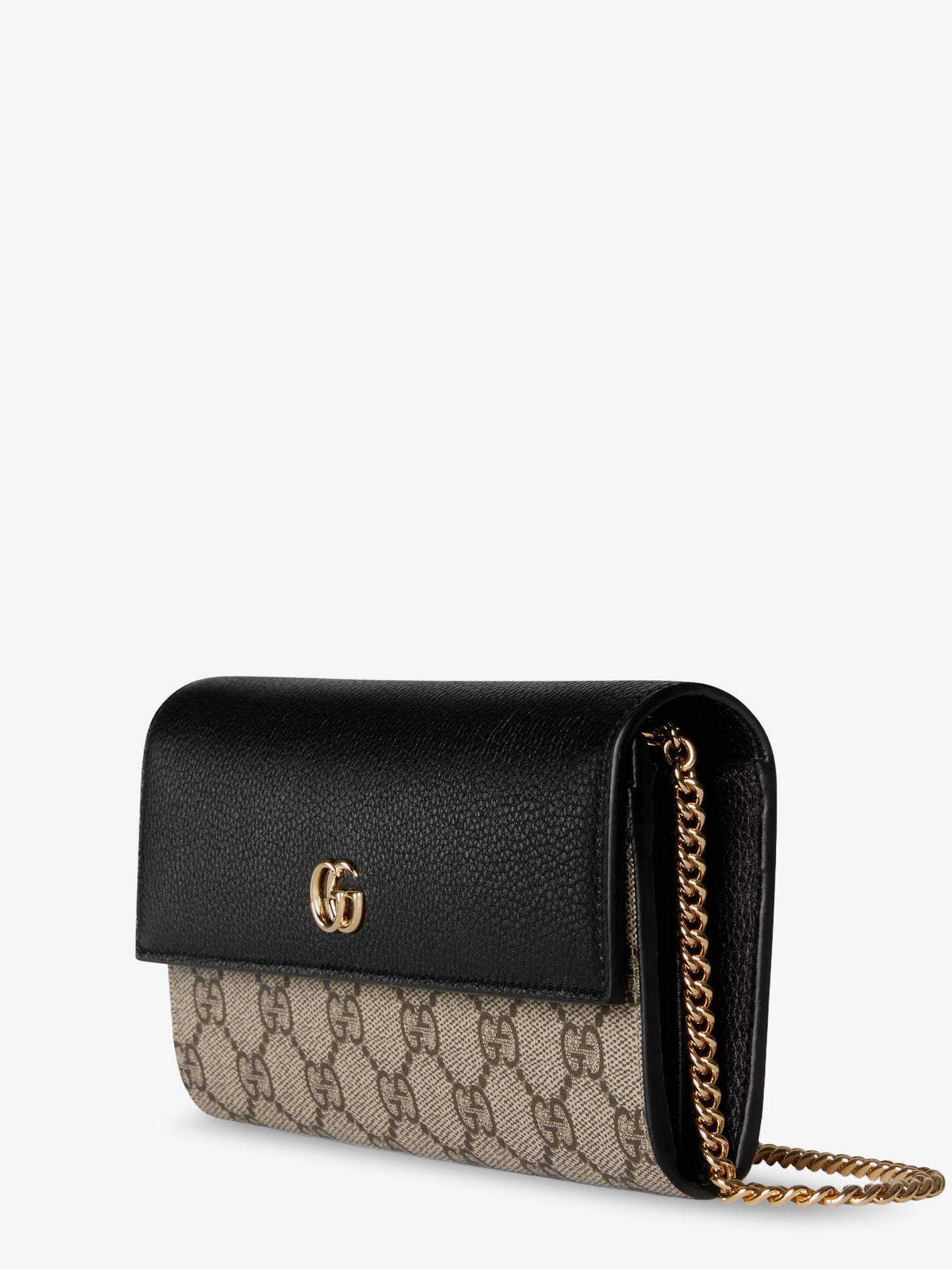Borsa a tracolla GG Marmont in pelle e tessuto GG Supreme