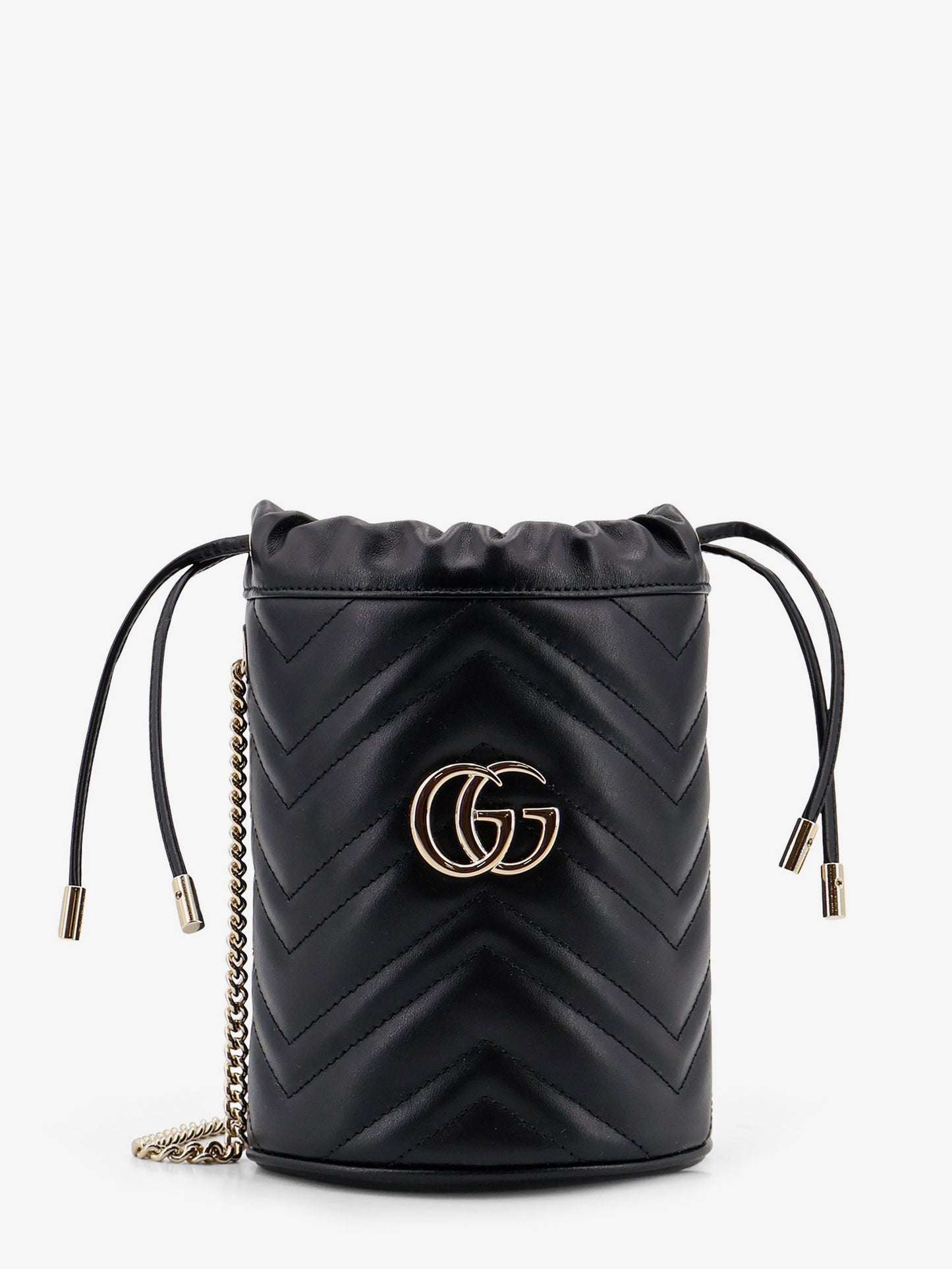 Borsa a secchiello GG Marmont in pelle