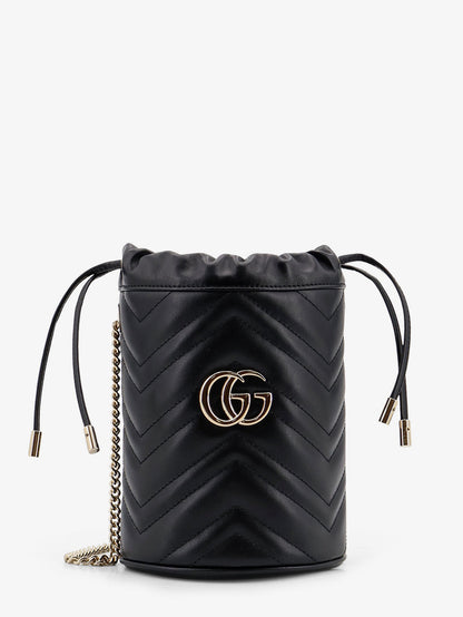 Borsa a secchiello GG Marmont in pelle thumbnail