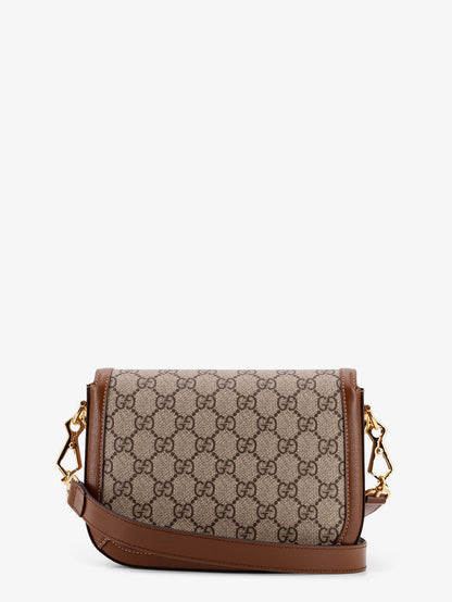 Coated canvas Gucci Horsebit 1955 crossbody bag with GG Supreme motif thumbnail