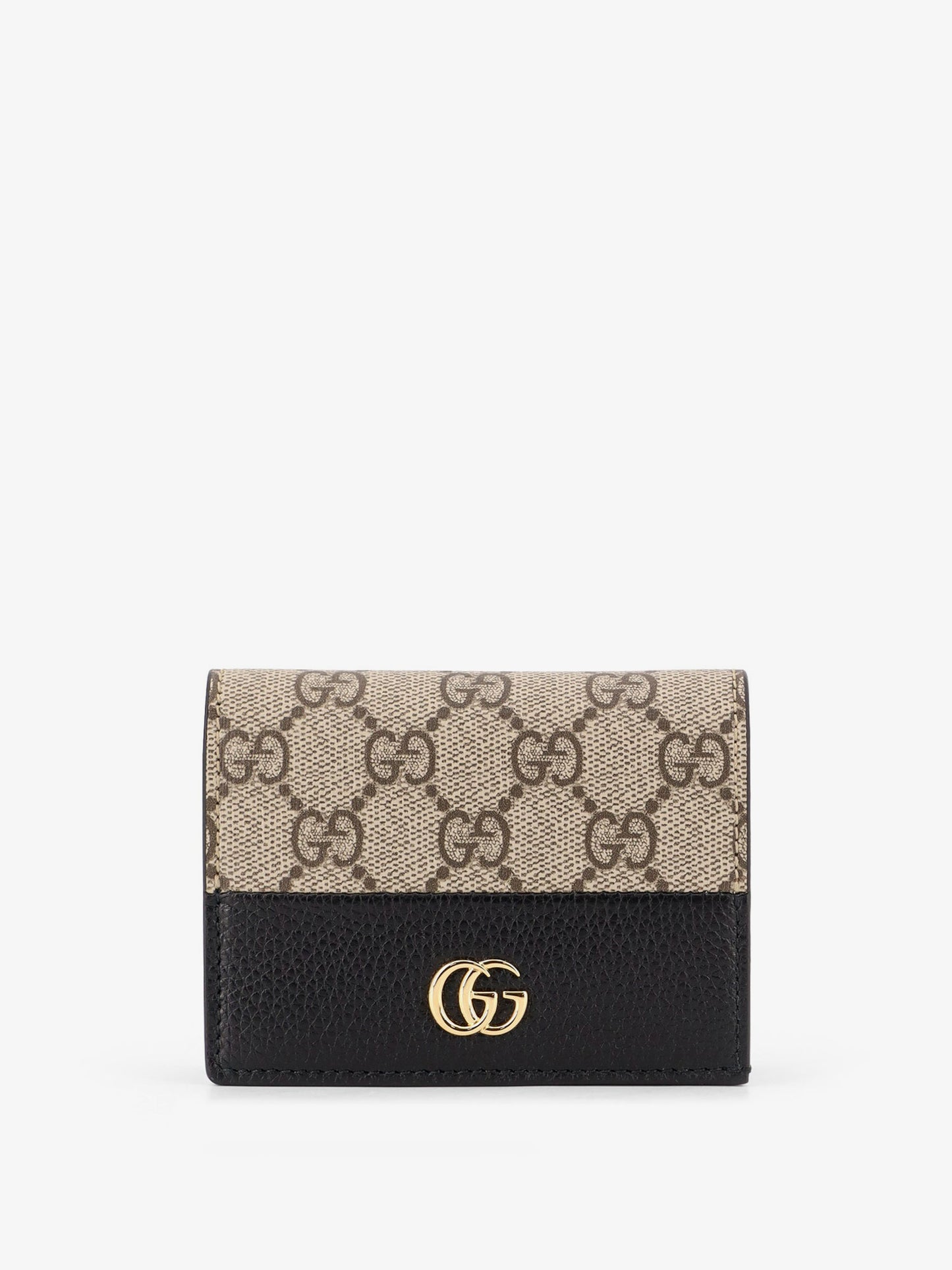 Mini leather wallet and GG Supreme fabric