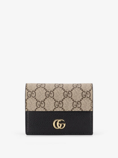 Mini leather wallet and GG Supreme fabric thumbnail