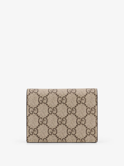 Mini leather wallet and GG Supreme fabric thumbnail