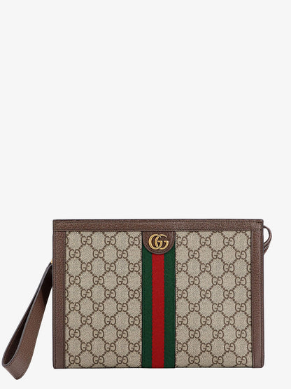 Ophidia GG fabric clutch bag thumbnail