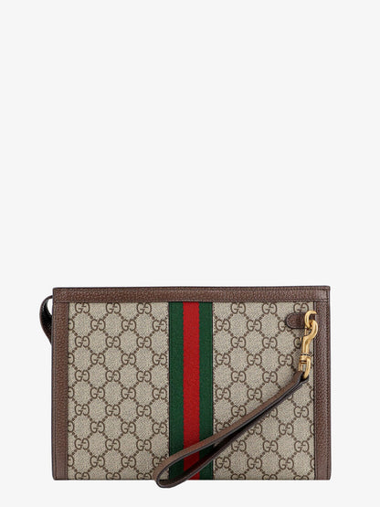 Ophidia GG fabric clutch bag thumbnail