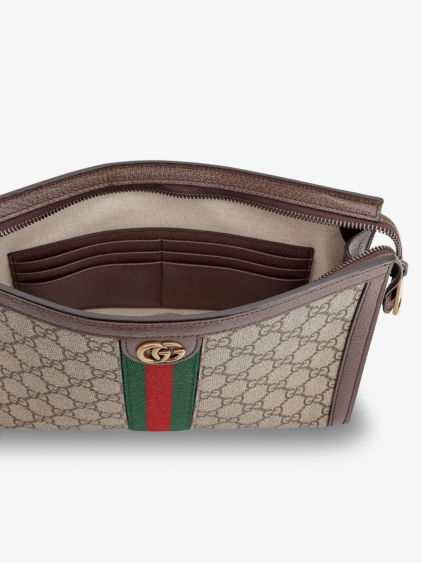 Ophidia GG fabric clutch bag