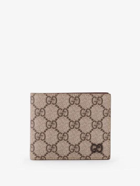 Bi-fold GG Supreme canvas wallet