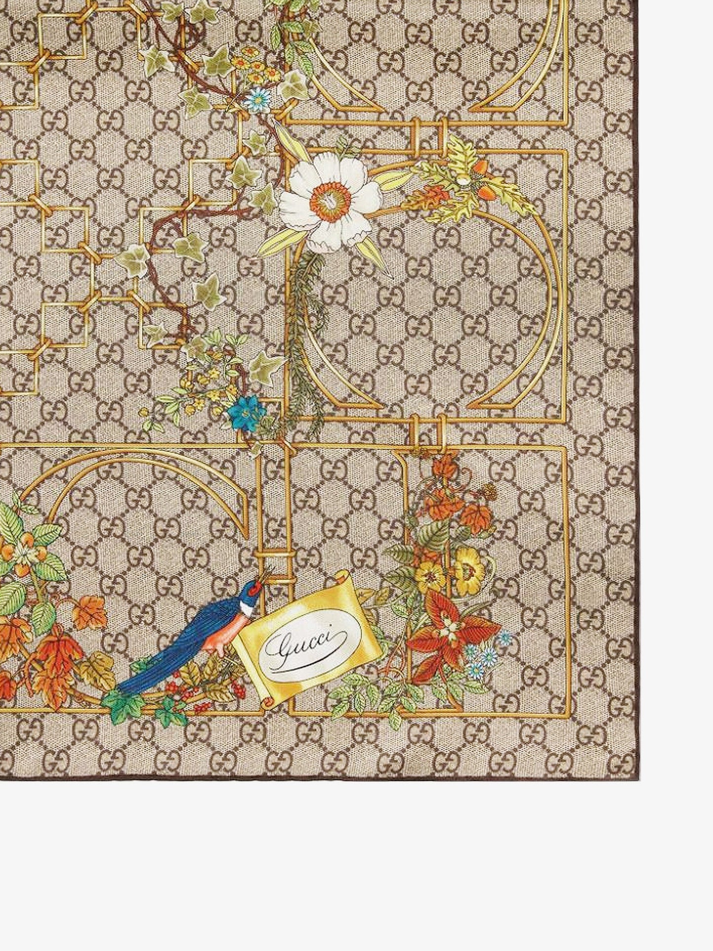 Cage GG silk foulard