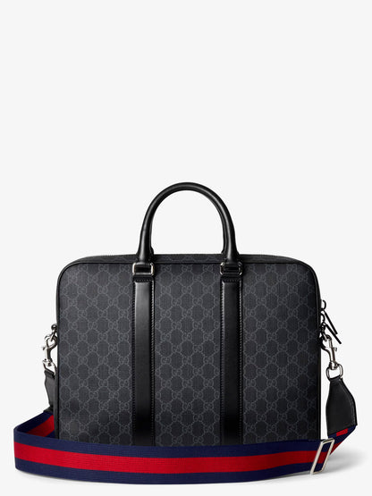 GG Supreme fabric and leather briefcase thumbnail