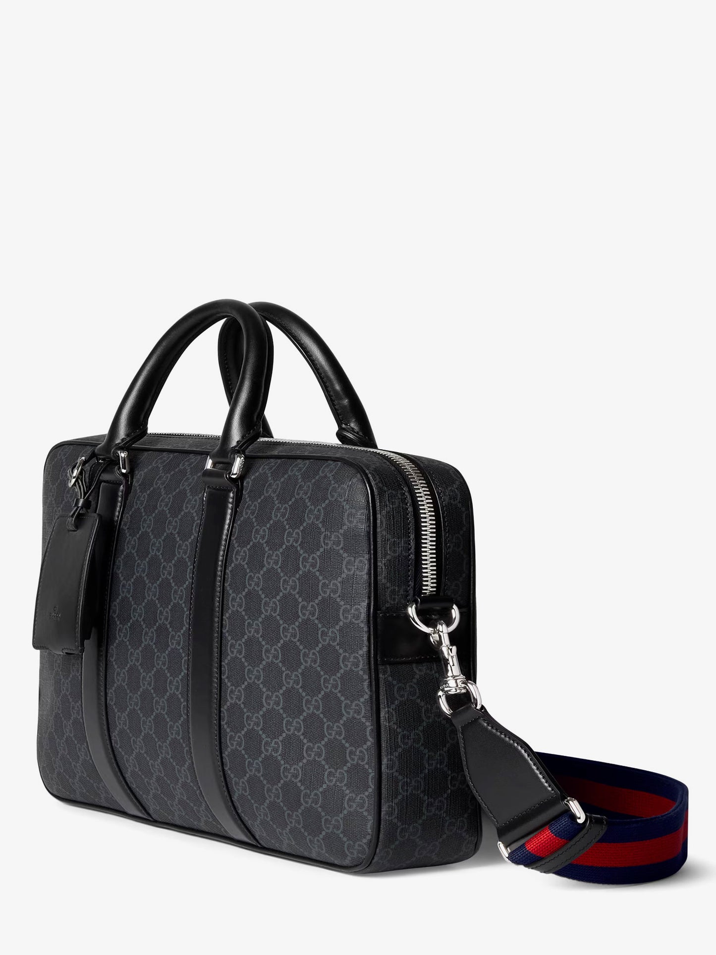 GG Supreme fabric and leather briefcase