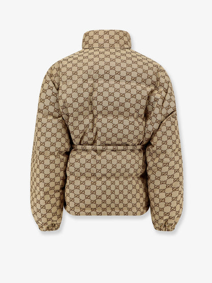 GG Fabric padded jacket with belt thumbnail