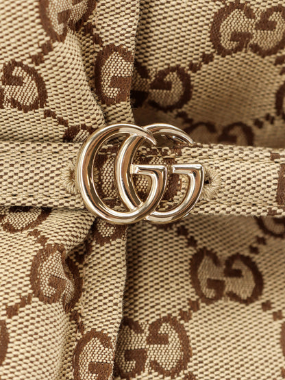 GG Fabric padded jacket with belt thumbnail