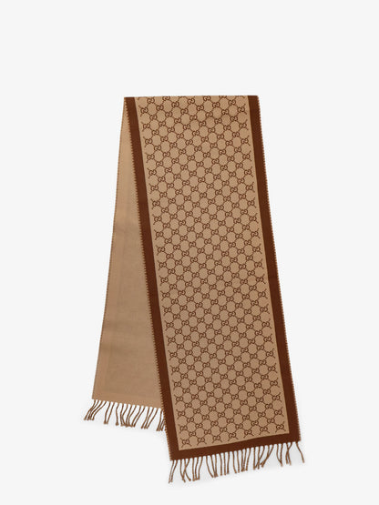 Wool scarf with GG motif thumbnail