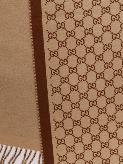 Wool scarf with GG motif thumbnail