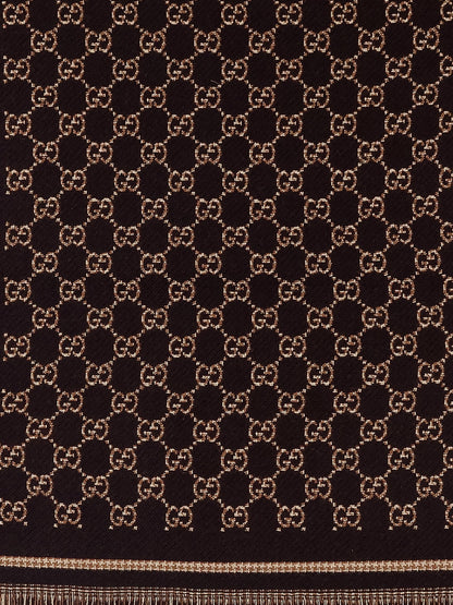 GG wool jacquard scarf thumbnail