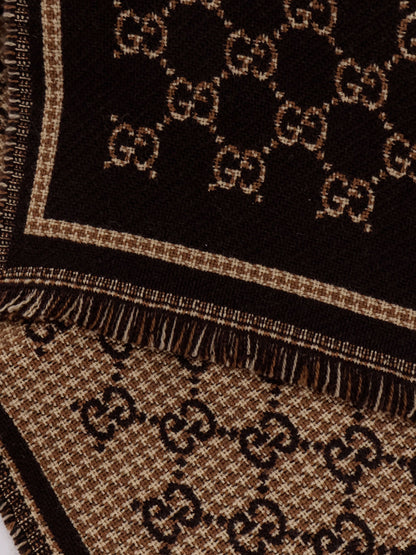 GG wool jacquard scarf thumbnail