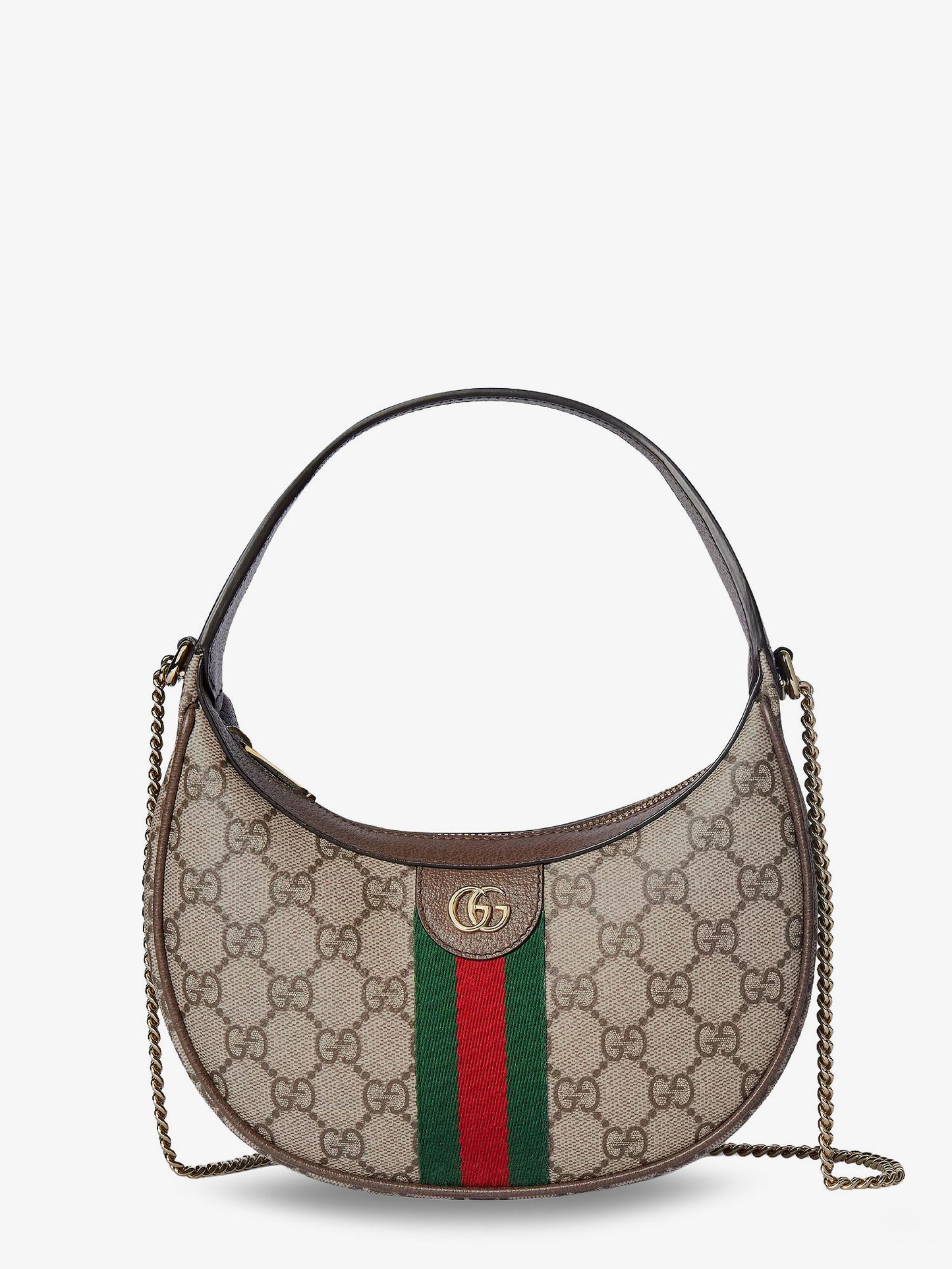 Borsa a tracolla Ophidia in Tessuto GG Supreme e pelle