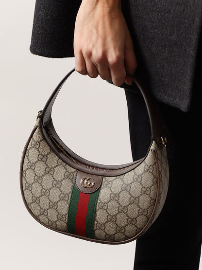 Borsa a tracolla Ophidia in Tessuto GG Supreme e pelle thumbnail