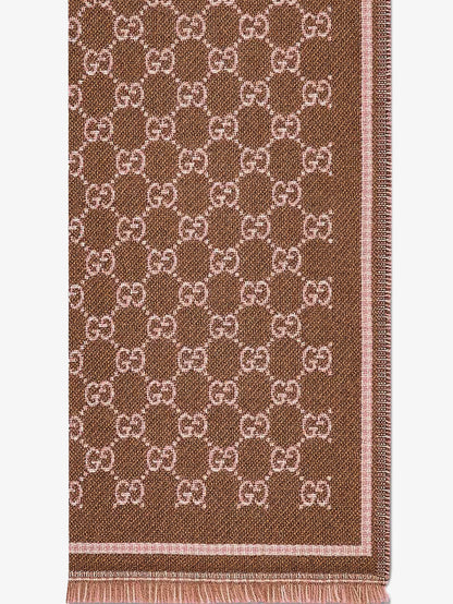 Wool scarf with GG motif thumbnail