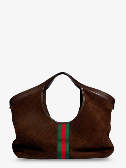 Gucci Giglio perforated suede shopping bag thumbnail