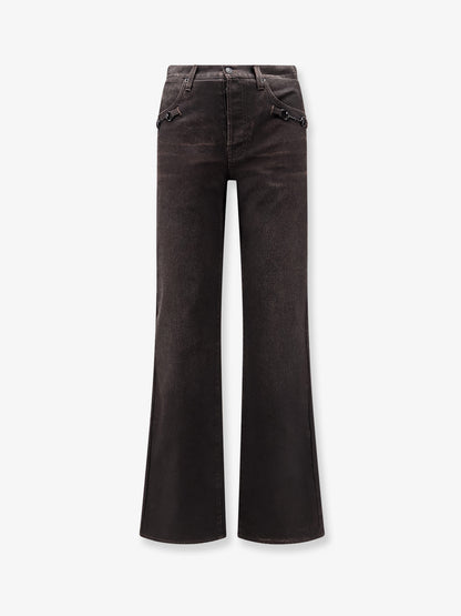 Cotton denim trousers with Horsebit detail thumbnail