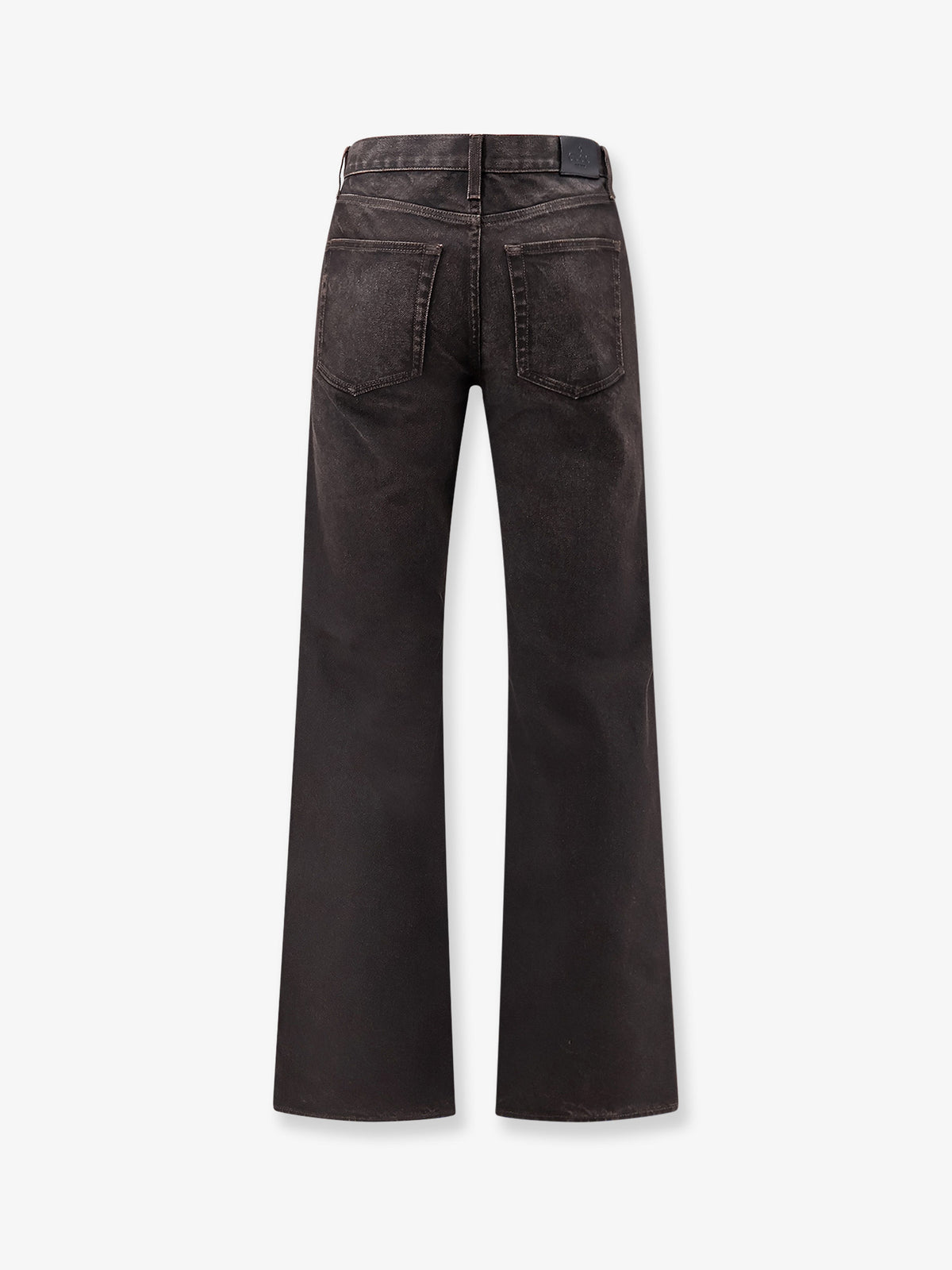 Cotton denim trousers with Horsebit detail