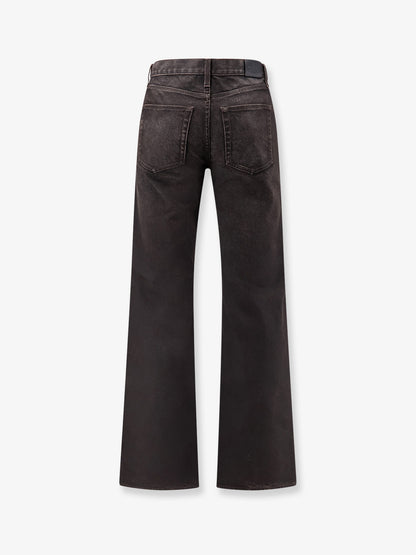 Cotton denim trousers with Horsebit detail thumbnail