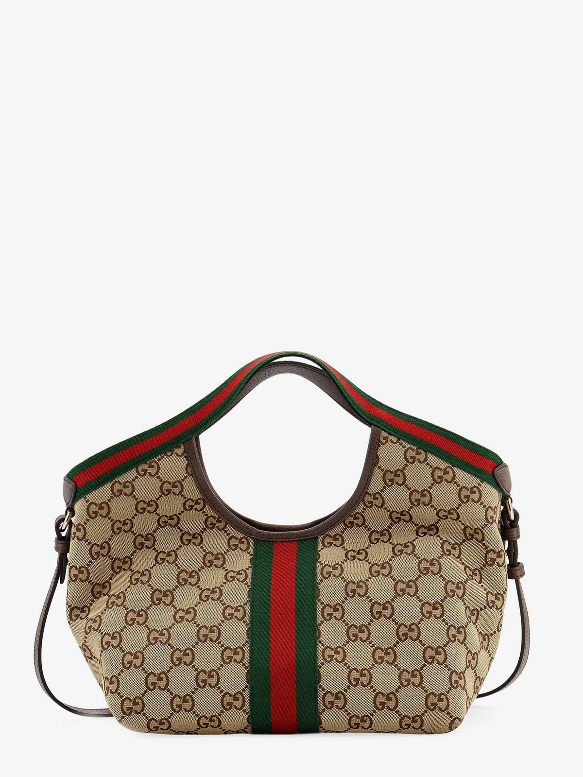 Borsa Tote Gucci Giglio in tessuto GG Supreme e pelle