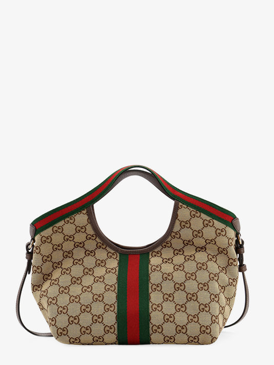 Borsa Tote Gucci Giglio in tessuto GG Supreme e pelle
