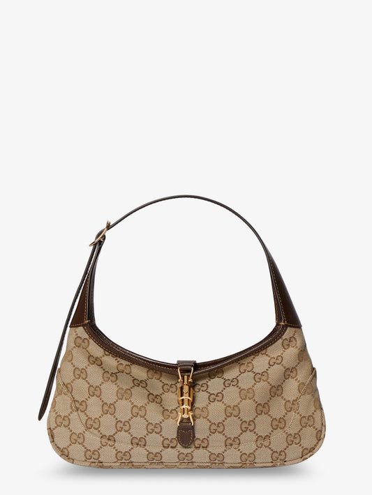 Jackie Slim GG Fabric and leather shoulder bag