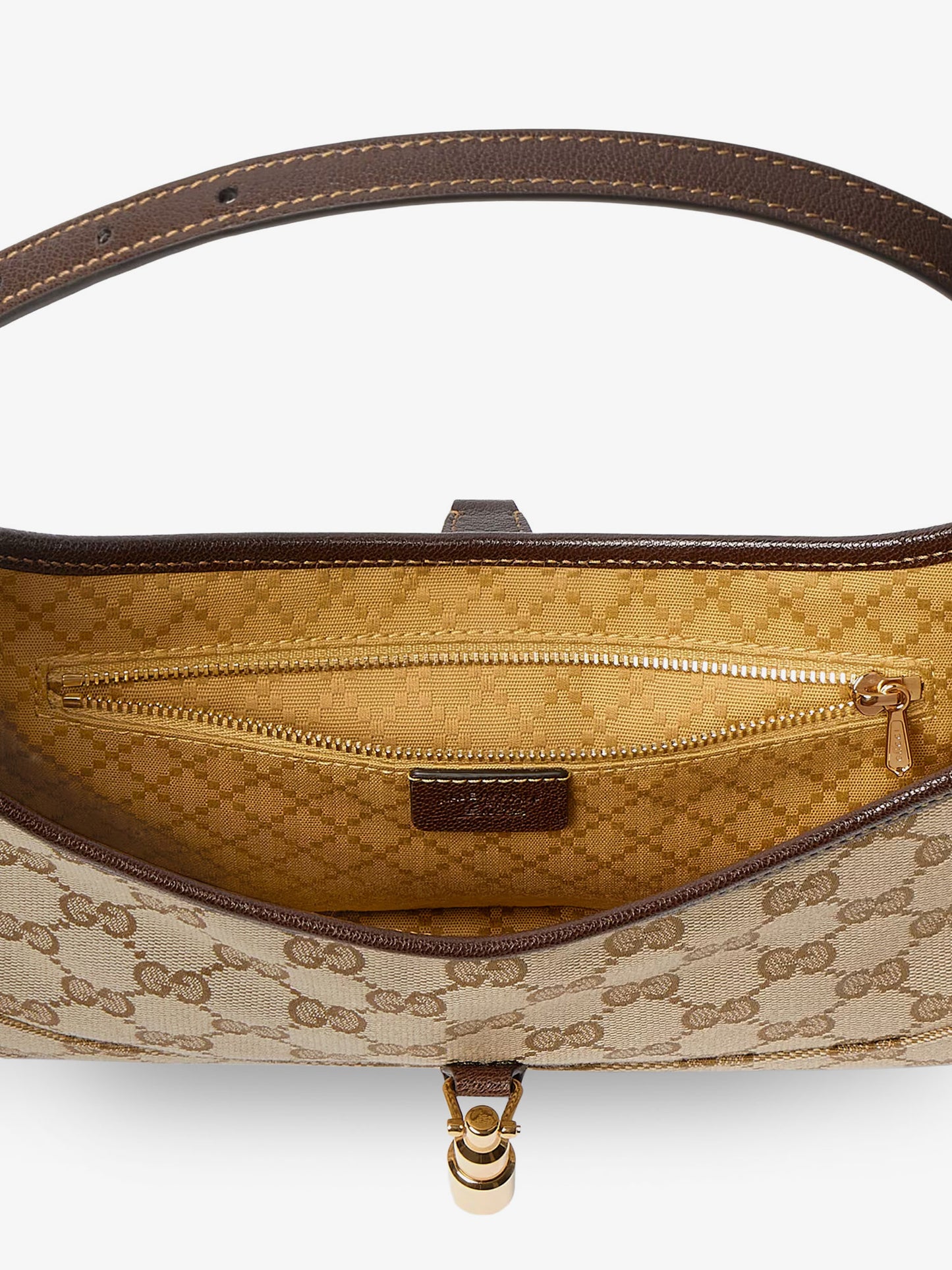 Jackie Slim GG Fabric and leather shoulder bag