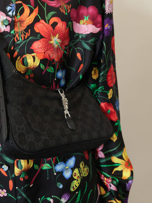 Jackie Slim GG canvas shoulder bag