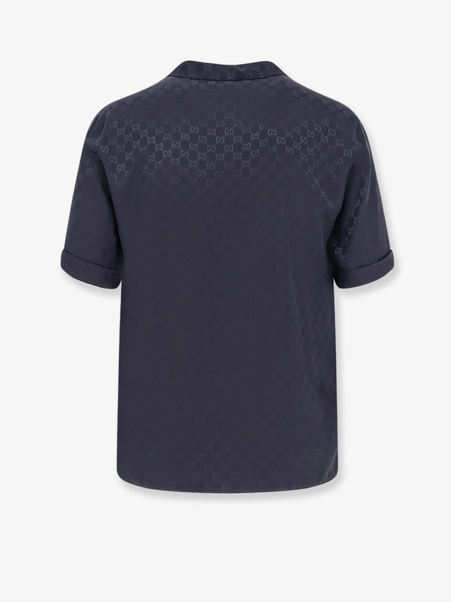 Camicia in seta GG jacquard