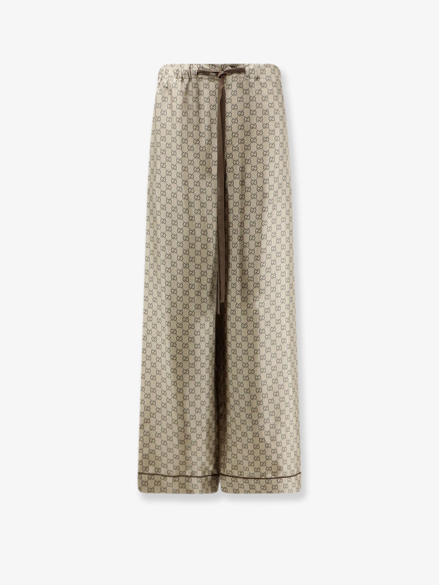 Pantaloni in seta con motivo GG all-over