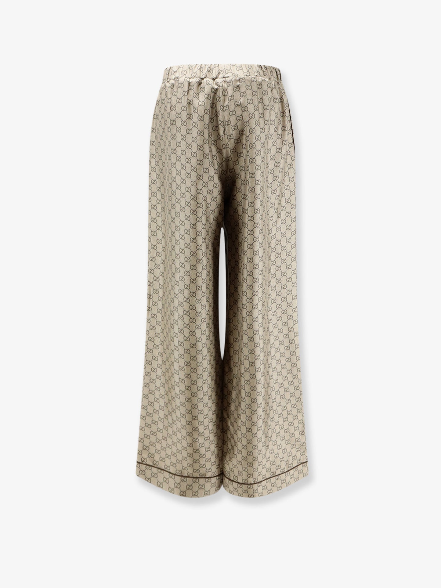 Pantaloni in seta con motivo GG all-over