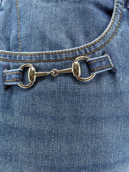 Blue denim jeans thumbnail