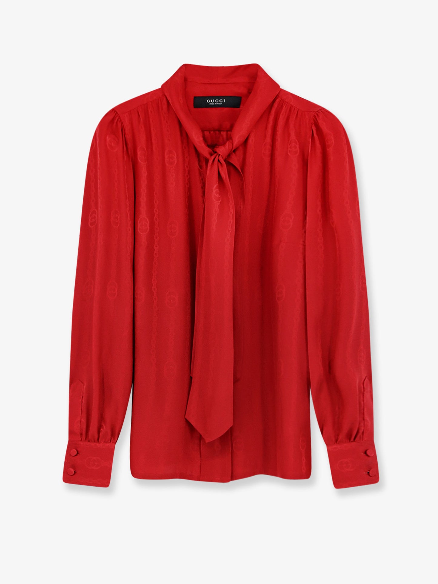 Camicia in seta con fiocco