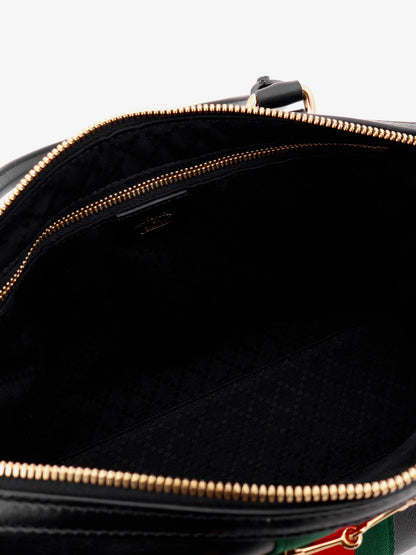 Borsetto leather handbag with Web detail on the front thumbnail