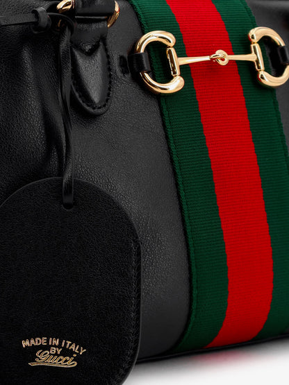 Borsetto leather handbag with Web detail on the front thumbnail