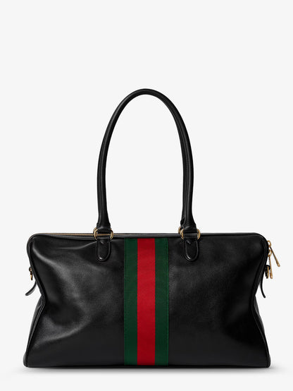 Borsa a spalla Borsetto in pelle con Morsetto in metallo thumbnail