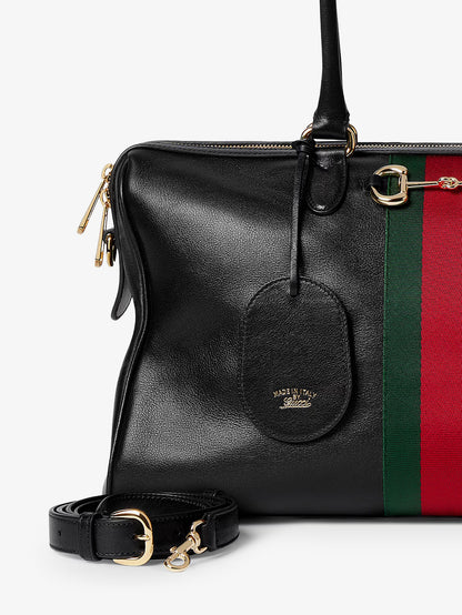 Borsa a spalla Borsetto in pelle con Morsetto in metallo thumbnail