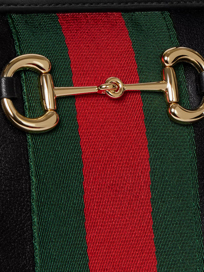 Borsa a spalla Borsetto in pelle con Morsetto in metallo thumbnail