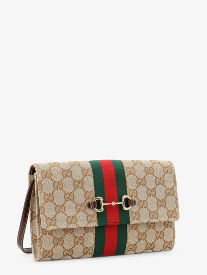 Gucci Horsebit Web GG fabric wallet thumbnail