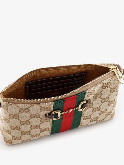 GG fabric crossbody with Nastro Web detail on the front thumbnail