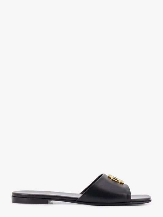 Slide sandals with metal GG logo